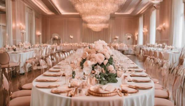Comment réussir une décoration mariage rose et doré élégante