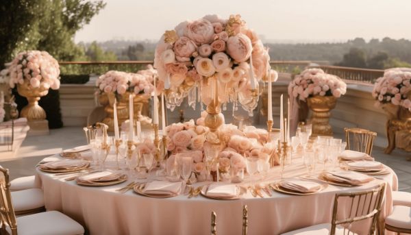 Mariage chic rose poudré et or : l’élégance au cœur de vos événements