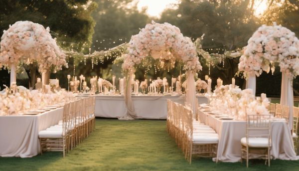 Quand le mariage rose pastel se marie avec le doré