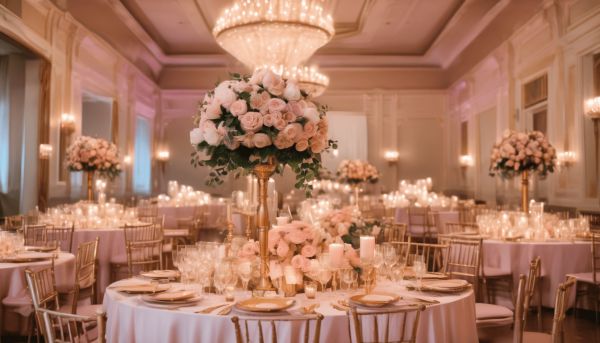 Réalisez un mariage élégant avec le thème rose poudré et or