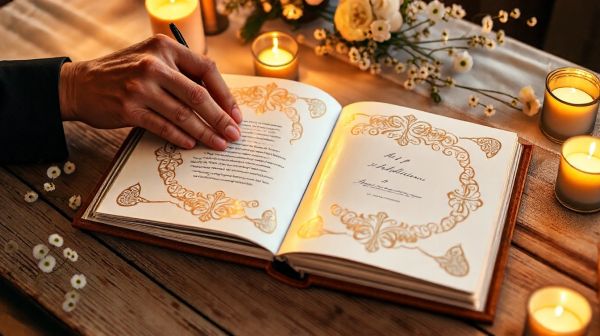 Transformez votre mariage en émotions avec un livre d'or audio