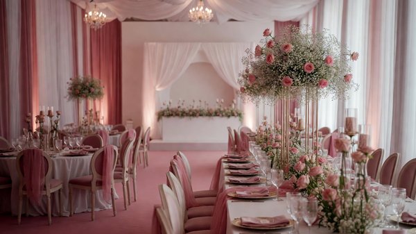 Décoration mariage rose poudré et blanc : idées élégantes pour un jour unique